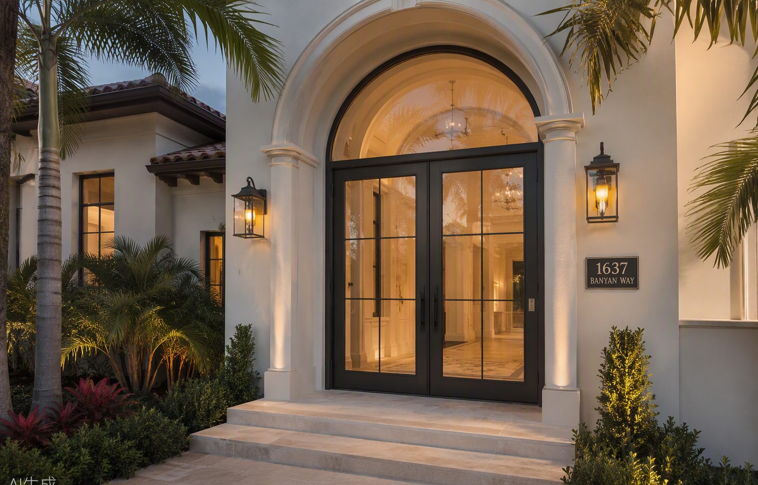 The Robertson family's new French impact entry doors